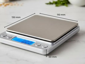 Balanza gramera cuadrada grande